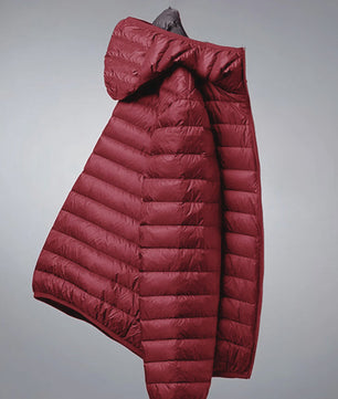 Lichtgewicht Heren Winterjas met Capuchon - Winddicht & Warm voor Buitenactiviteiten