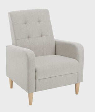 Moderne Lounge Fauteuil met Armleuningen en Massief Houten Poten - Comfortabel en Stijlvol