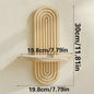 Houten Wandplank met Boogontwerp - Decoratieve Plank voor Planten & Kaarsen