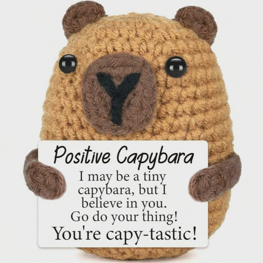 Schattige Gehaakte Bij - Motiverende Decoratie & Positieve Energie Cadeau
