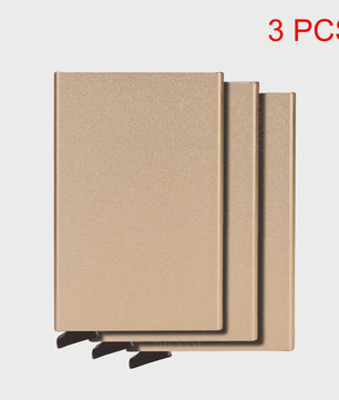 RFID Kaarthouder Portemonnee - Slank Metalen Pop-Up Wallet voor Heren & Dames
