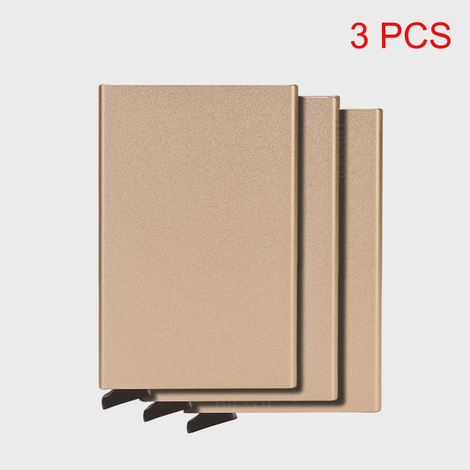 RFID Kaarthouder Portemonnee - Slank Metalen Pop-Up Wallet voor Heren & Dames