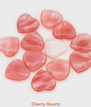 Natuurlijke Hartvormige Kristalstenen (20mm) - Amethist, Edelsteen voor DIY & Decoratie