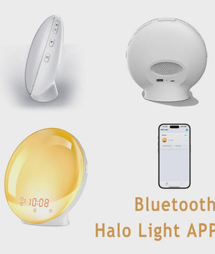 Wake-up Light Wekker: Zonsopgang/Zonsondergang Simulatie, FM Radio, Sfeerverlichting & Natuurgeluiden