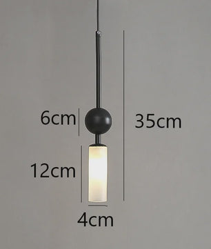 Luxe Scandinavische Hanglamp Goud/Zwart met Glas - Sfeervolle Verlichting voor Eetkamer, Slaapkamer of Nachtkastje