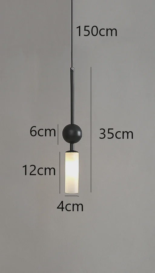 Luxe Scandinavische Hanglamp Goud/Zwart met Glas - Sfeervolle Verlichting voor Eetkamer, Slaapkamer of Nachtkastje