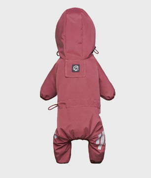 Waterdichte Hond Regenjas met Reflecterende Strepen - Jumpsuit voor Kleine & Middelgrote Honden