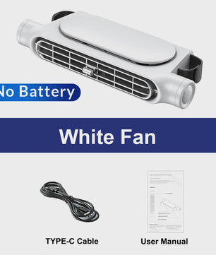 Verstelbare Auto Hoofdsteun Ventilator - 3 Snelheden & USB Voeding