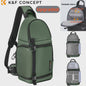 K&F CONCEPT 10L Waterdichte Camera Sling Backpack - Fotografie Rugzak voor DSLR/Mirrorless