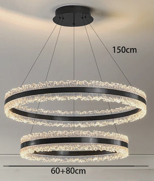 Moderne Ovalen Kristallen Plafondlamp - Hanglamp voor Eetkamer & Keuken