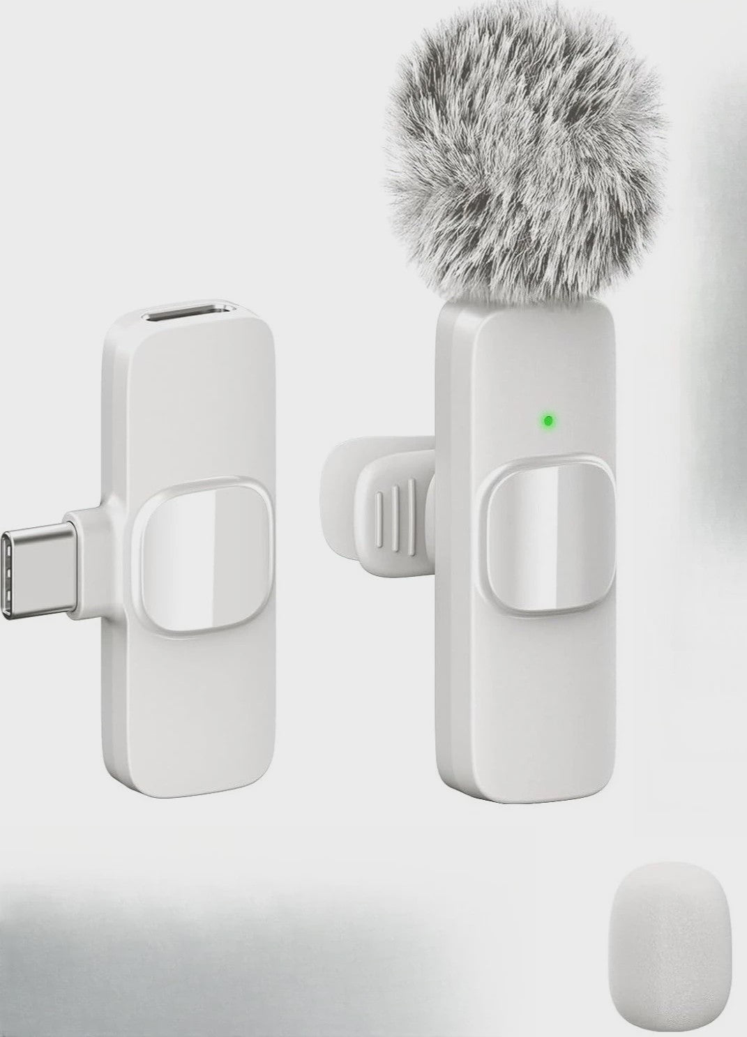 Draadloze Lavalier Microfoon - Mini Clip-on met Ruisonderdrukking voor iPhone, iPad & Android