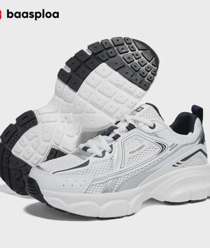 Baasploa Dames Sportschoenen - Lichtgewicht Ademende Hardloopsneakers met Anti-slip Zool