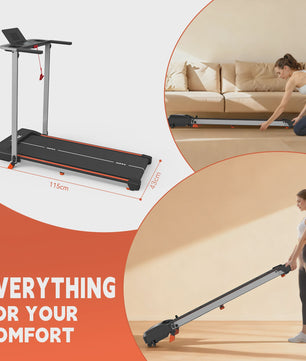 KeHot Opvouwbare Loopband met Bluetooth APP, 1-12 km/u, Incline, 125kg Capaciteit