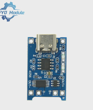 TP4056 Type-C Lithium Batterijlader Module - 1A, 5V, met Dual Protection voor 18650 Li-ion