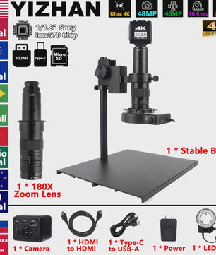 4K UHD Industriële Digitale Microscoop Camera met HDMI & USB voor Soldeerwerk