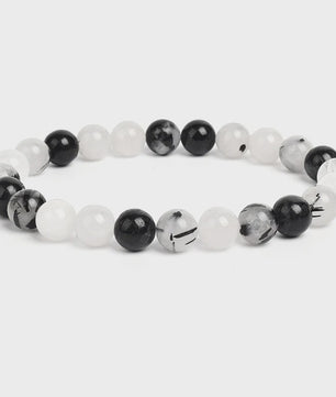Natuurstenen Kralen Armband - Amethist, Aquamarijn, Jade & meer