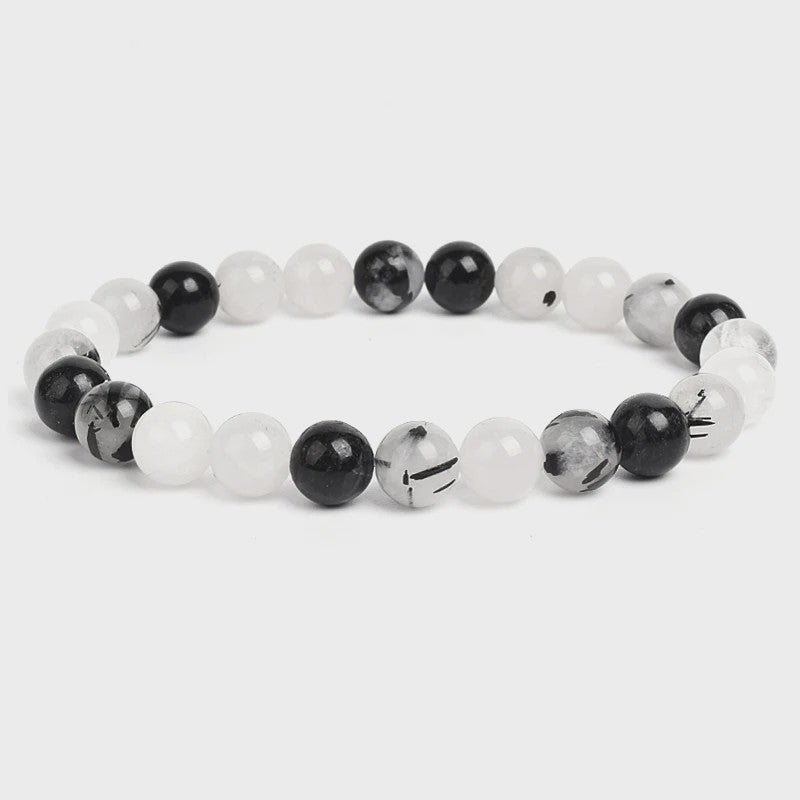 Natuurstenen Kralen Armband - Amethist, Aquamarijn, Jade & meer