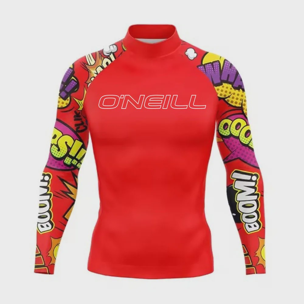 Heren Rashguard Lange Mouw - UV Bescherming Zomer T-shirt voor Surfen, Duiken & Strand