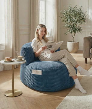 Comfortabele Corduroy Beanbag Fauteuil - Zachte Zitzak Bank voor Volwassenen