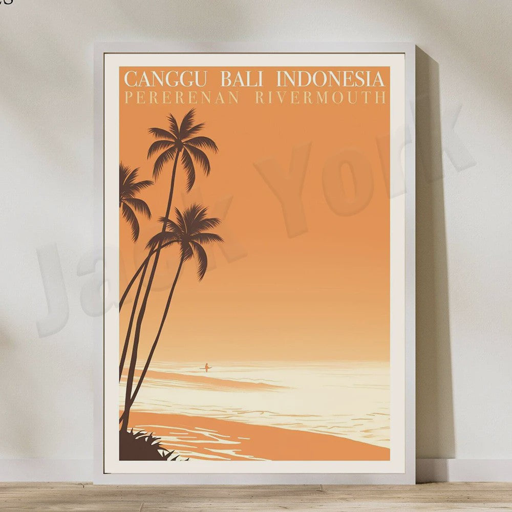 Indonesië Reisposters: Bali, Java, Komodo & Meer - Wanddecoratie Set