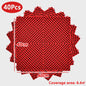 40x40cm Garage Vloertegels - 40 Stuks Set - Interlocking Polypropyleen - Zwart/Rood