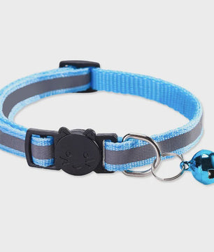 Reflecterende Halsband voor Katten & Kittens met Veiligheidsgesp en Belletje - Verstelbaar & Zacht
