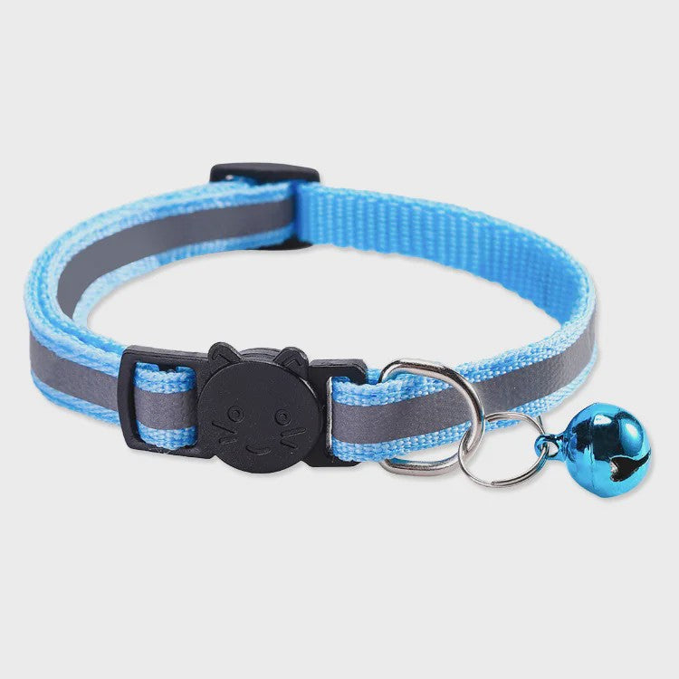 Reflecterende Halsband voor Katten & Kittens met Veiligheidsgesp en Belletje - Verstelbaar & Zacht