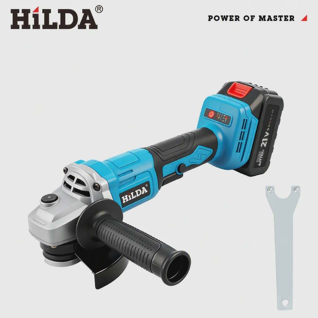 HILDA Brushless Accu Haakse Slijper 700W - 125mm - 2500-9000 RPM