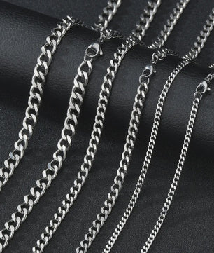 Heren Cuban Ketting 3mm - Stijlvol Roestvrij Staal & Titanium Staal Mode Accessoire
