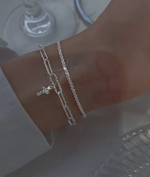 Set van 4 Luxe Armbanden met Groene Edelstenen en Strass - Stijlvolle Sieraden voor Dames