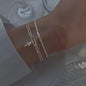 Set van 4 Luxe Armbanden met Groene Edelstenen en Strass - Stijlvolle Sieraden voor Dames