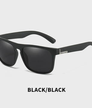 Polaroid Zonnebril Heren Dames - Vintage Vierkant Design, UV400 Bescherming, Luxe Uitstraling