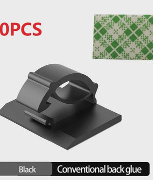 30x Kabel Organizer Clips - Draad Beheer voor Bureau, Auto & Thuis