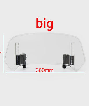Universeel Verstelbaar Motorfiets Windscherm Verlengstuk - Clamp-On Spoiler Deflector