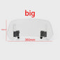 Universeel Verstelbaar Motorfiets Windscherm Verlengstuk - Clamp-On Spoiler Deflector