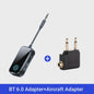 Bluetooth 6.0 Audio Zender & Ontvanger (2-in-1) met Microfoon - Draadloze AUX Adapter voor Auto, TV, PC