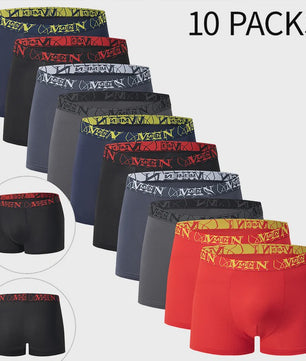 Set van 5 of 10 Heren Boxershorts - Comfortabel, Modieus en Elastische Taille