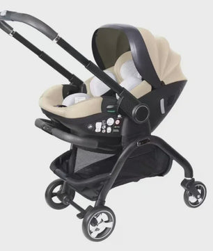 4-in-1 Baby Kinderwagen & Autostoel: Lichtgewicht, Multifunctioneel en Wendbaar