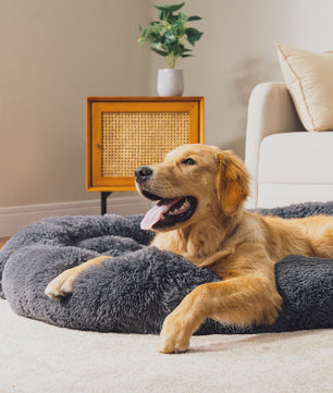 Luxe Fluffy Hondenkussen - Extra Zacht & Wasbaar Hondensofa voor Winterse Warmte