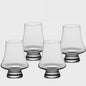 Set van 4 Kristallen Whiskey Proefglazen - 270ml Loodvrij Glaswerk