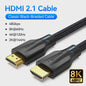 Vention HDMI 2.1 Kabel 8K 60Hz 4K 120Hz 48Gbps voor PS5, Dolby Vision, HDR, eARC