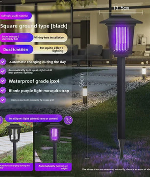 Solar Muggenvanger & Tuinlamp - Waterdicht, Automatisch & Decoratief