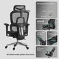 Ergonomische Bureaustoel Mesh - Verstelbaar met Lendesteun & Voetensteun - Comfortabel voor Kantoor & Gaming