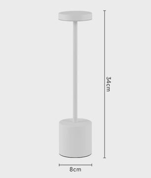 Draadloze LED Tafellamp met Touch Bediening - Oplaadbaar, 3 Kleuren, Dimbaar - Sfeerverlichting