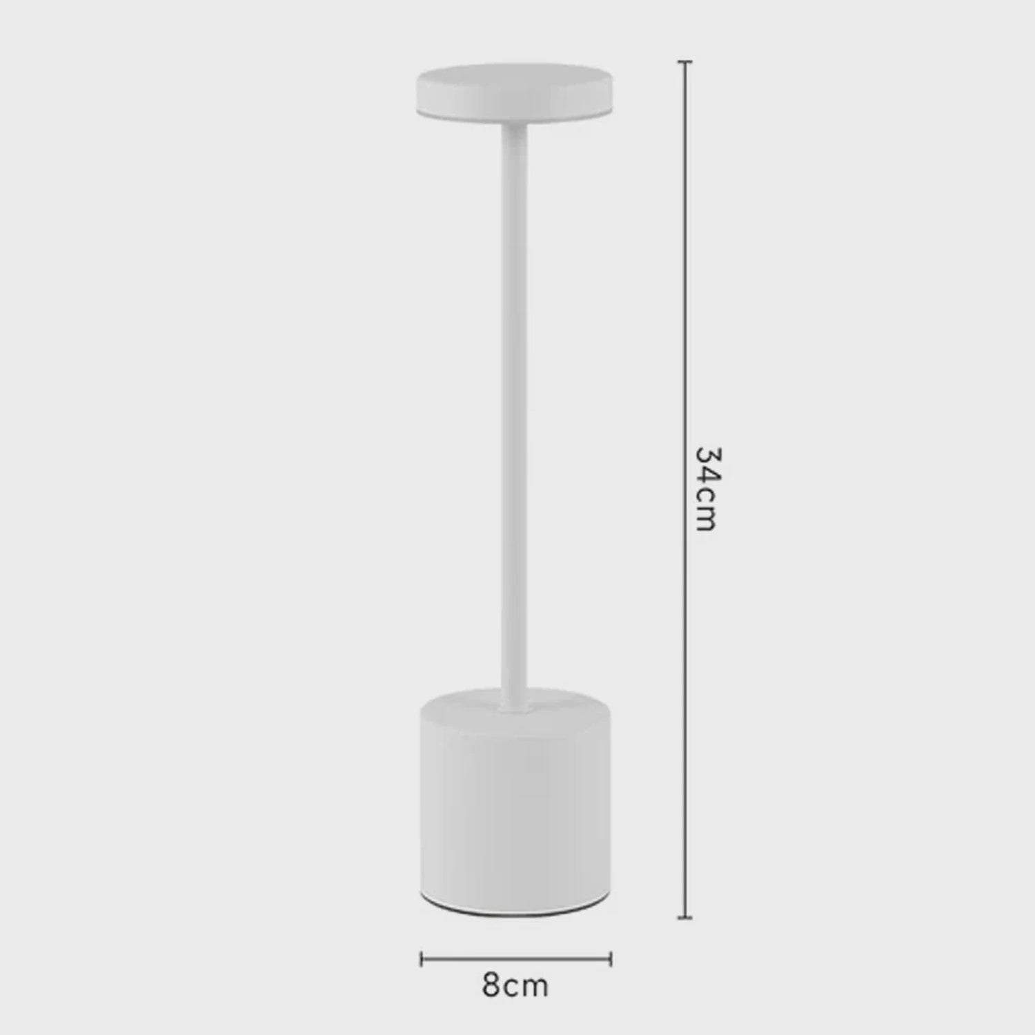 Draadloze LED Tafellamp met Touch Bediening - Oplaadbaar, 3 Kleuren, Dimbaar - Sfeerverlichting