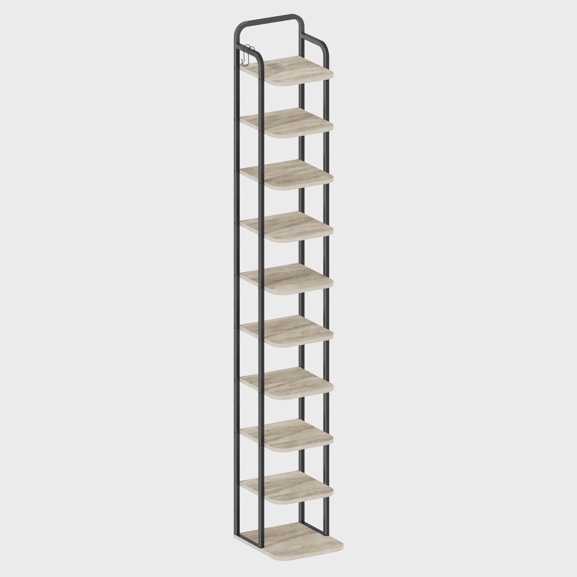 Verticale Schoenendrager Hout - Stijlvolle Schoenen Organizer voor Kleine Ruimtes