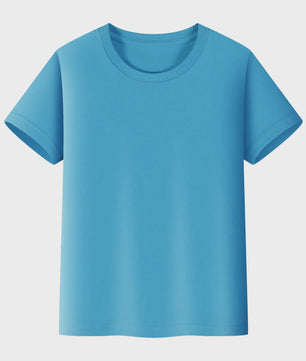 Basic Katoenen T-shirt voor Kinderen & Baby's - Jongens & Meisjes - Wit & Roze - Maten 1 t/m 14 Jaar