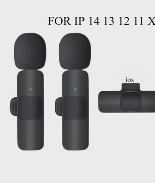 Draadloze Lavalier Microfoon voor iPhone, Android & Laptop - Helder Geluid & Ruime Ontvangst
