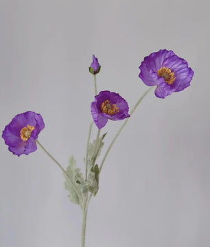 Zijden Papavers Kunstbloemen - Lange Stelen voor Decoratie