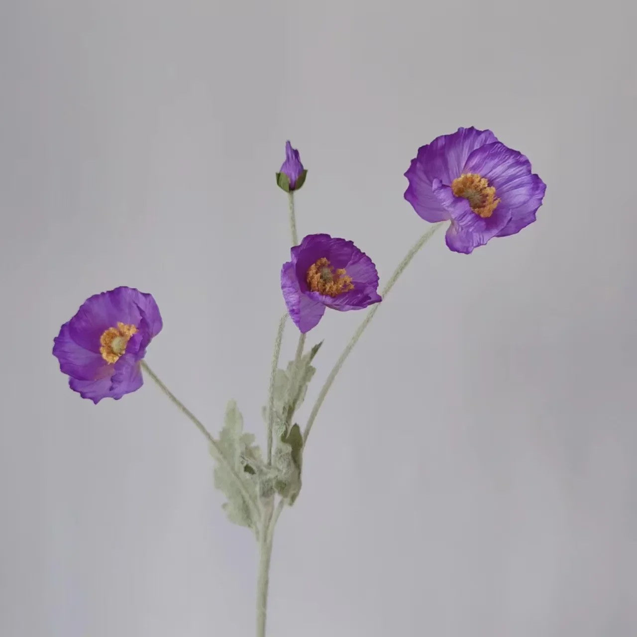 Zijden Papavers Kunstbloemen - Lange Stelen voor Decoratie